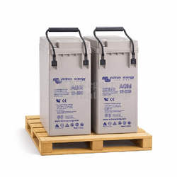 Pack 2 Bater�as Victron Frontal Telecom Solar | AGM 12 Voltios 200 Amperios BAT412181164